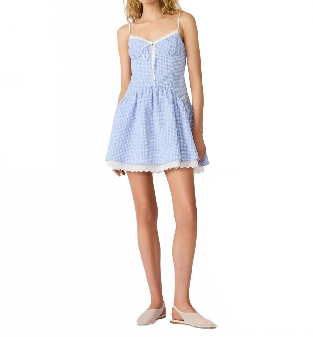 NEW STEVE MADDEN miette dress in blue multi